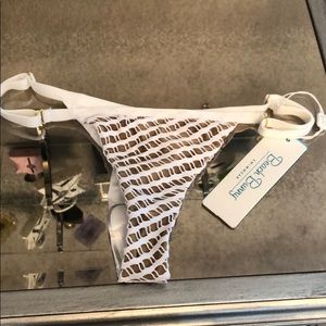 Beach Bunny Swimwear White Thong